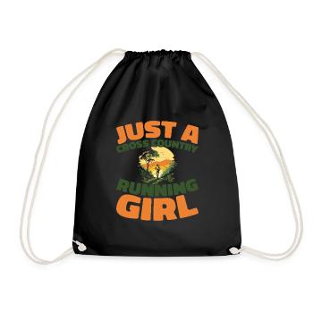 Xc Runner Cross Country Running - Drawstring Bag - black - Front
