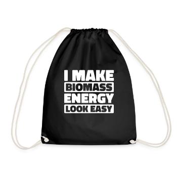 Blacksmith metalworker - Drawstring Bag - black - Front