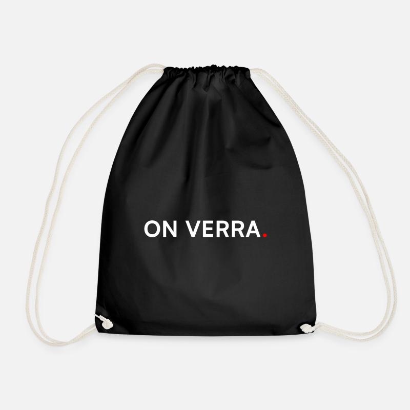 WE'LL SEE. Minimal Humor Procrastination - Drawstring Bag - black