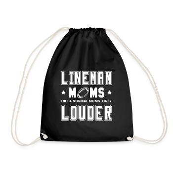Les mamans de lineman aiment une mère normale seulement plus fort - Sac de sport léger - noir - Devant