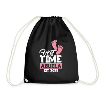 Première fois Abuela 2023 Chemise Cadeau Grand-mère - Sac de sport léger - noir - Devant