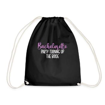 Enterrement de vie de jeune fille Turning Up The Bride - Sac de sport léger - noir - Devant