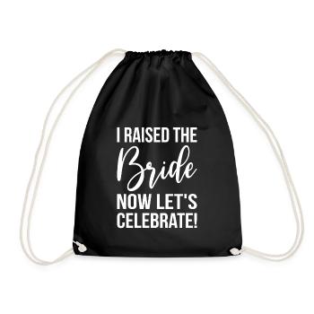 Brides Mom Mother Of The Bride Mutter Der Braut - Drawstring Bag - black - Front