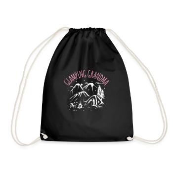 Glamping Grandma Shirt Gift Grandma Grandma Grandma - Drawstring Bag - black - Front