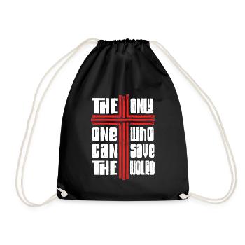 Proverbes et messages des Psaumes bibliques - Sac de sport léger - noir - Devant