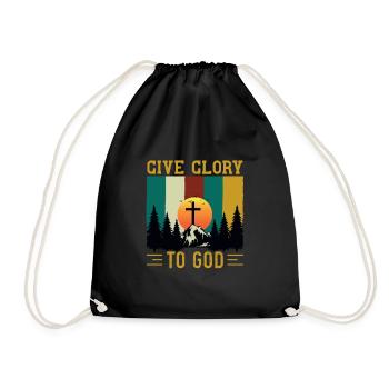 Messages de la Bible Jésus Tribu Lion de Juda - Sac de sport léger - noir - Devant