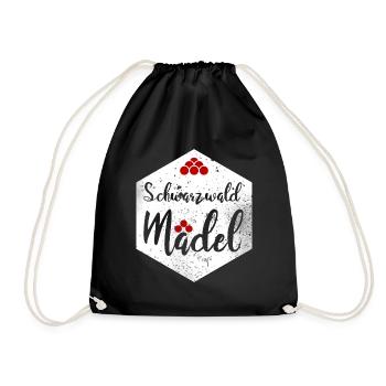 Schwarzwaldmädel - Turnbeutel - Schwarz - Vorne
