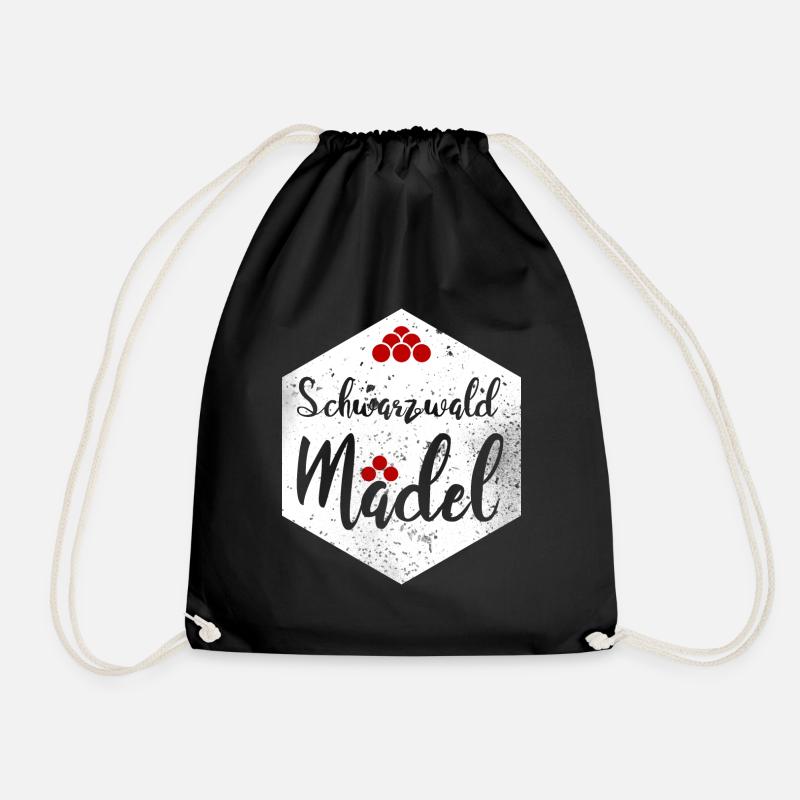 Schwarzwaldmädel - Turnbeutel - Schwarz