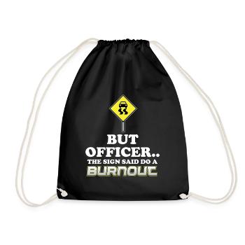 Burnout Funny Sarcasm Idée cadeau Sarcastique - Sac de sport léger - noir - Devant