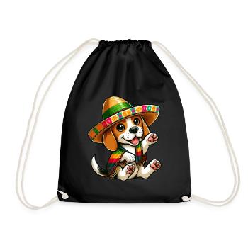Cinco de Mayo Beagle Dog Fiesta - Sac de sport léger - noir - Devant