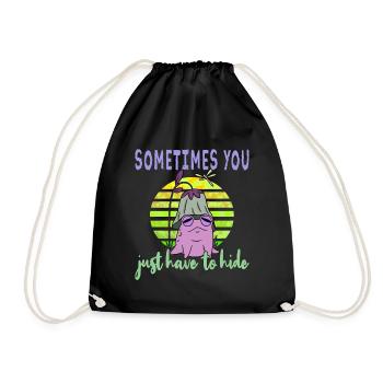 Depression Depression Frog - Drawstring Bag - black - Front
