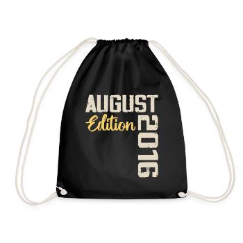 Anniversary August 2016 - Limited Edition August 2016 - Drawstring Bag - black - Front