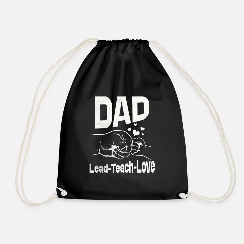 Papa Lead lehre Liebe - Turnbeutel - Schwarz