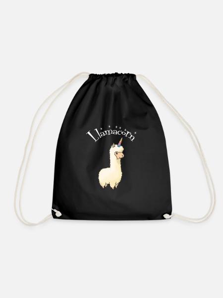 Lamacorn - Turnbeutel - Schwarz
