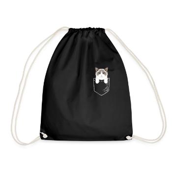 Poche pour chat Ragdoll - Sac de sport léger - noir - Devant