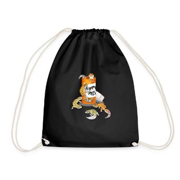 Gecko léopard - Sac de sport léger - noir - Devant