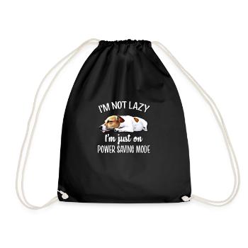 Jack Russell - Drawstring Bag - black - Front