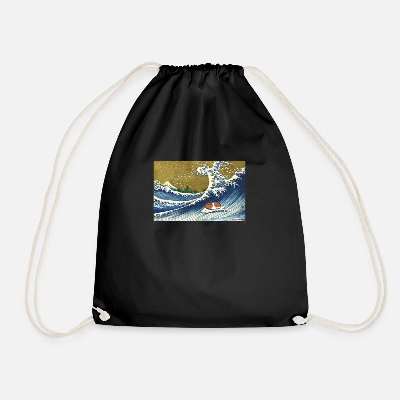 Guinea Pig - Drawstring Bag - black