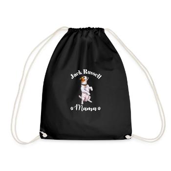 Jack Russell - Drawstring Bag - black - Front