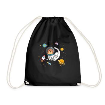 Loutre de mer - Sac de sport léger - noir - Devant