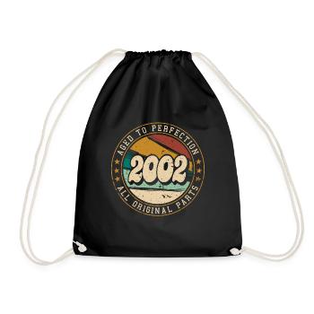 Millésime 2002 20ème anniversaire Vingt ans - Sac de sport léger - noir - Devant