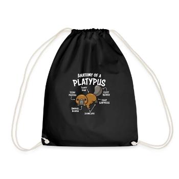 Platypus - Drawstring Bag - black - Front