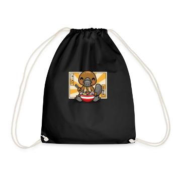 Platypus - Drawstring Bag - black - Front