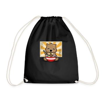 Wombat - Turnbeutel - Schwarz - Vorne