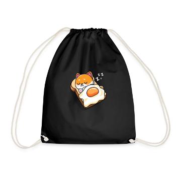 Shiba Inu - Drawstring Bag - black - Front