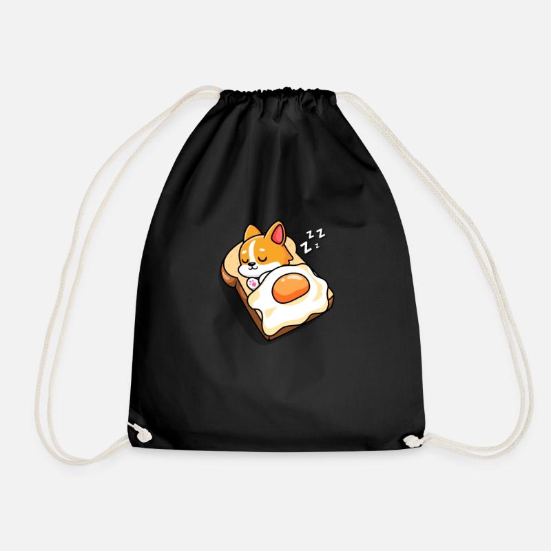 Corgi - Turnbeutel - Schwarz