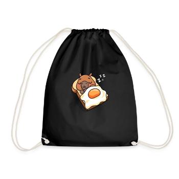 Capybara - Turnbeutel - Schwarz - Vorne