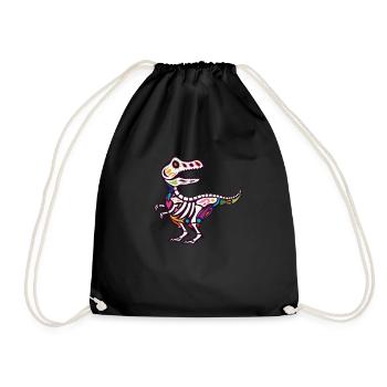 T Rex - Drawstring Bag - black - Front