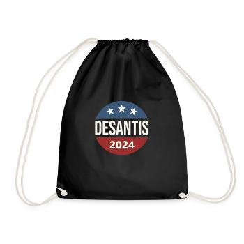 DeSantis 2024 - Drawstring Bag - black - Front