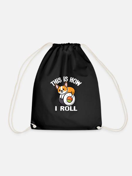 Corgi - Turnbeutel - Schwarz