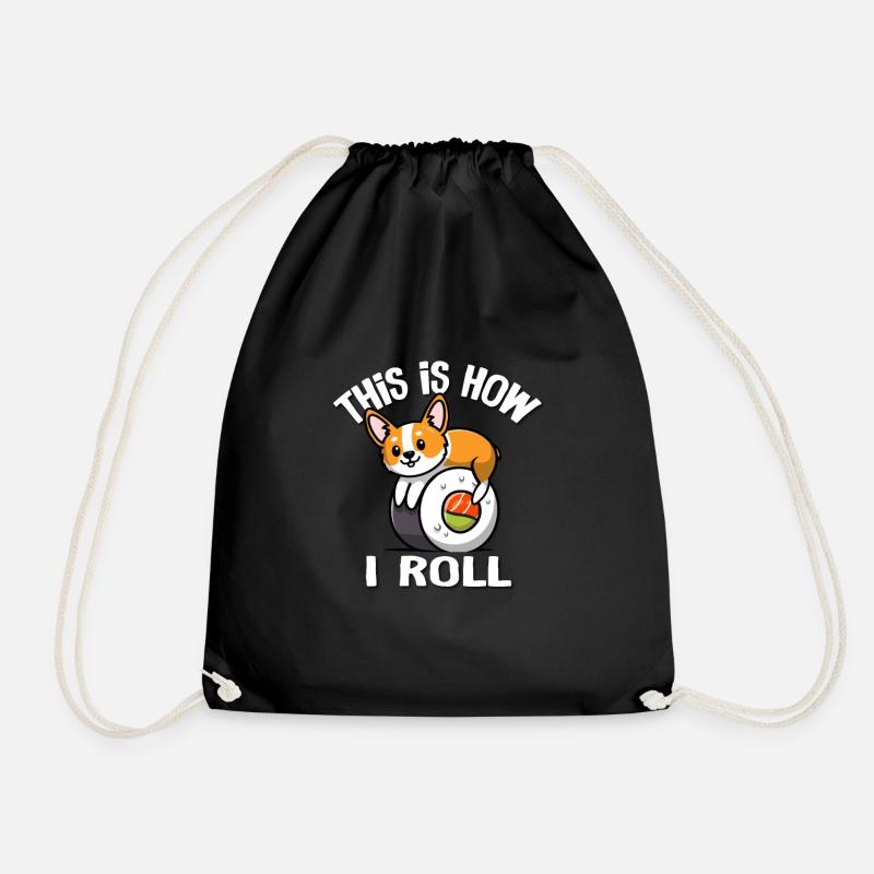 Corgi - Turnbeutel - Schwarz