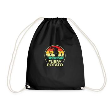 Guinea Pig - Drawstring Bag - black - Front