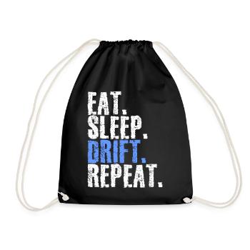Mangez Sommeil Dérive Répétez - Sac de sport léger - noir - Devant