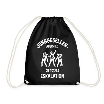 Junggesellenabschied – Die Totale Eskalation (JGA) - Turnbeutel - Schwarz - Vorne