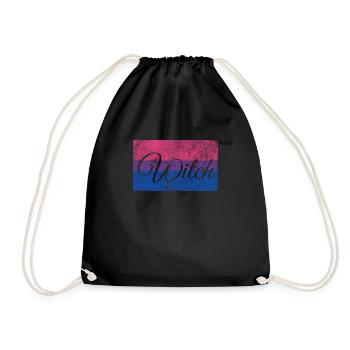 Bi Witch - Lesbian - Bi Flag - Bi Witch Flag - Turnbeutel - Schwarz - Vorne