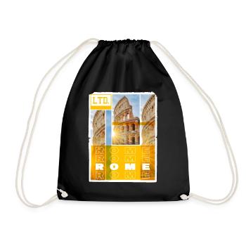 Rome Rome Italie Ville Skyline Accueil Amour - Sac de sport léger - noir - Devant