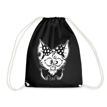 Babyfledermaus - Turnbeutel - Schwarz - Vorne