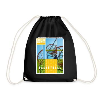 Basketteur Basketteur Basket Dunking Sport Vintage - Sac de sport léger - noir - Devant