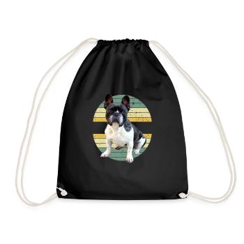 Drôle de chien Frenchie disant Bulldog Bulldog Bulldog - Sac de sport léger - noir - Devant
