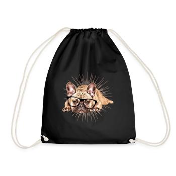 BOULEDOGUE FRANÇAIS Chien Chien Bulldog - Sac de sport léger - noir - Devant