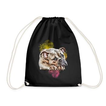 OLD ENGLISH BULLDOG BULLDOG Chiens - Sac de sport léger - noir - Devant