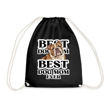 MEILLEURE MAMAN DE CHIEN jamais I cadeau de propriétaire de chien - Sac de sport léger - noir - Devant
