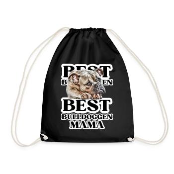 BEST BULLDOGS maman je chien propriétaire cadeau - Sac de sport léger - noir - Devant