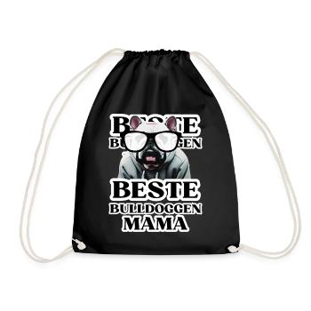 BEST BULLDOGS Maman chien BULLDOG Dogs - Sac de sport léger - noir - Devant