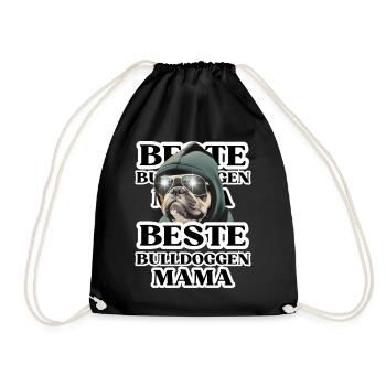BEST BULLDOGS Maman chien BULLDOG Dogs - Sac de sport léger - noir - Devant