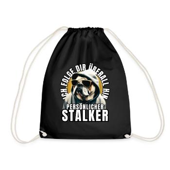 CHIEN DE CHASSE PERSONNEL CHIEN BOULEDOGUE - Sac de sport léger - noir - Devant